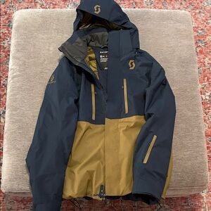 Scott Men's Navy and Olive Ski Jacket